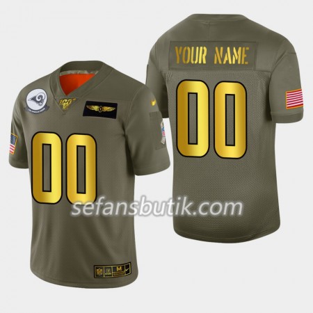 Los Angeles Rams Tröjor Custom Nike 2019 Salute to Service 100th - Herr Los Angeles Rams Tröjor Custom Nike 2019 Salute to Service 100th - Herr